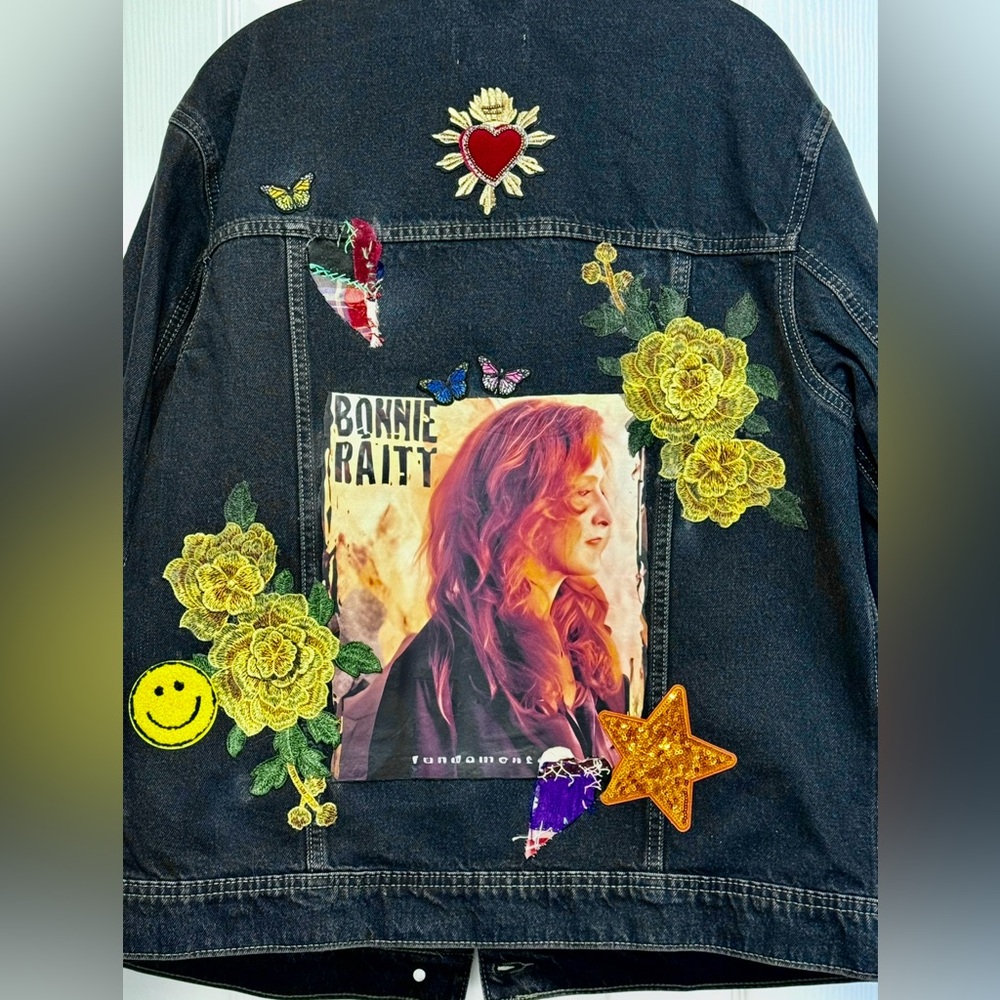 Bonnie Raitt Black Denim Jacket